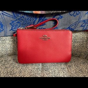 COACH Red Wristlet